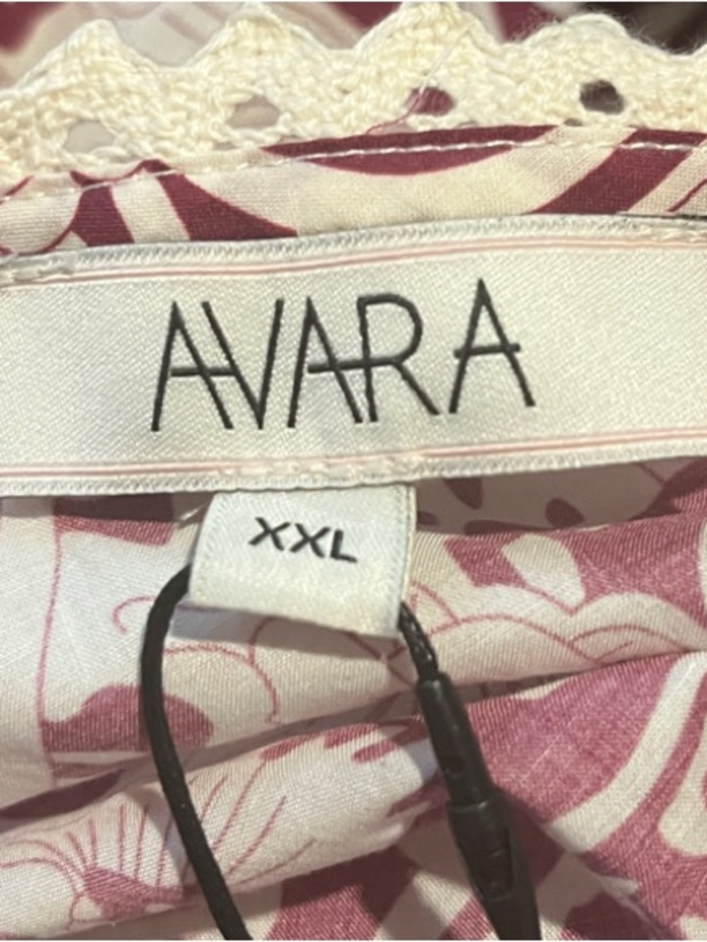 Avara NWT XXL Maren Floral Tiered Mini Dress in Plum and White - Picture 2 of 5